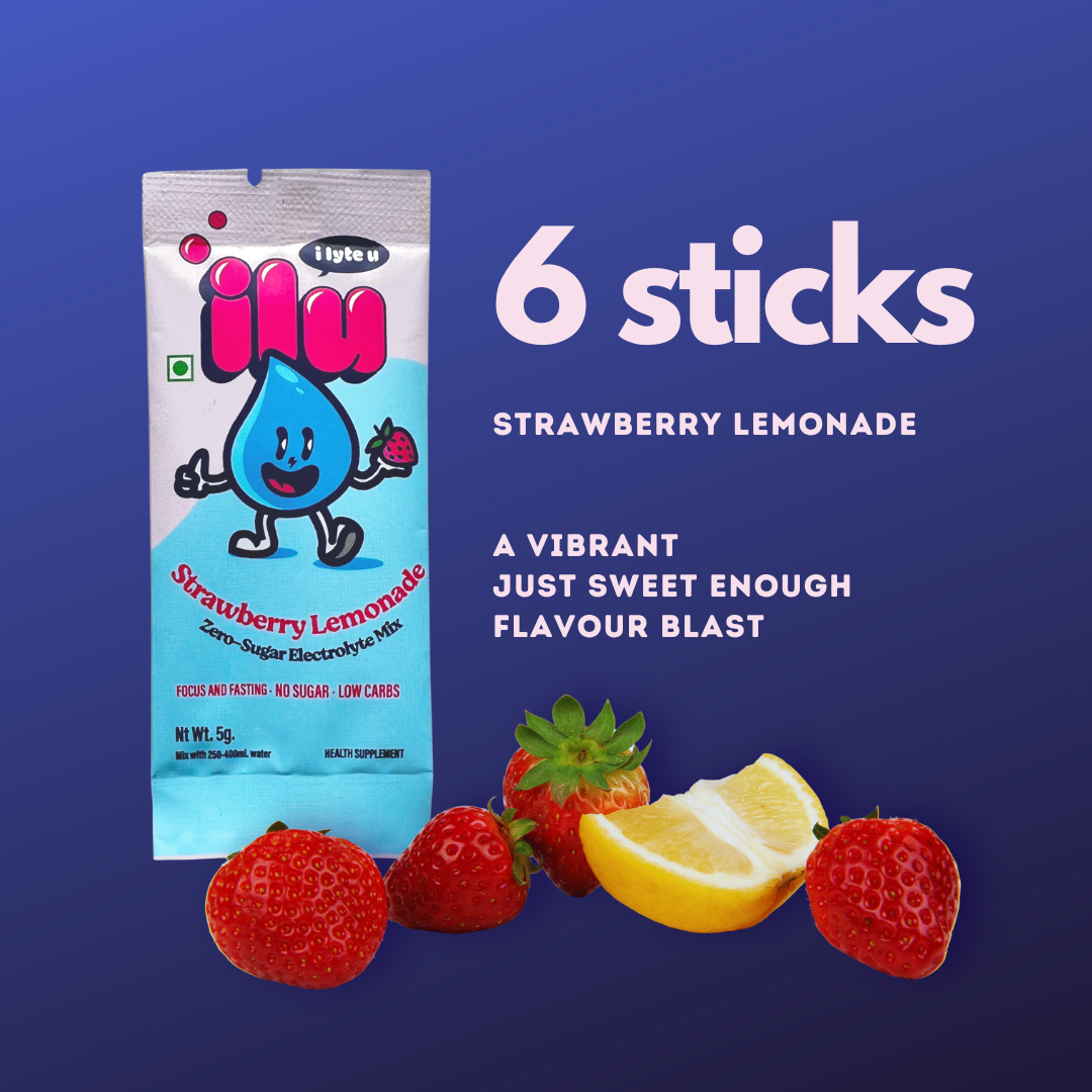 ilu strawberry lemonade, 6 sticks